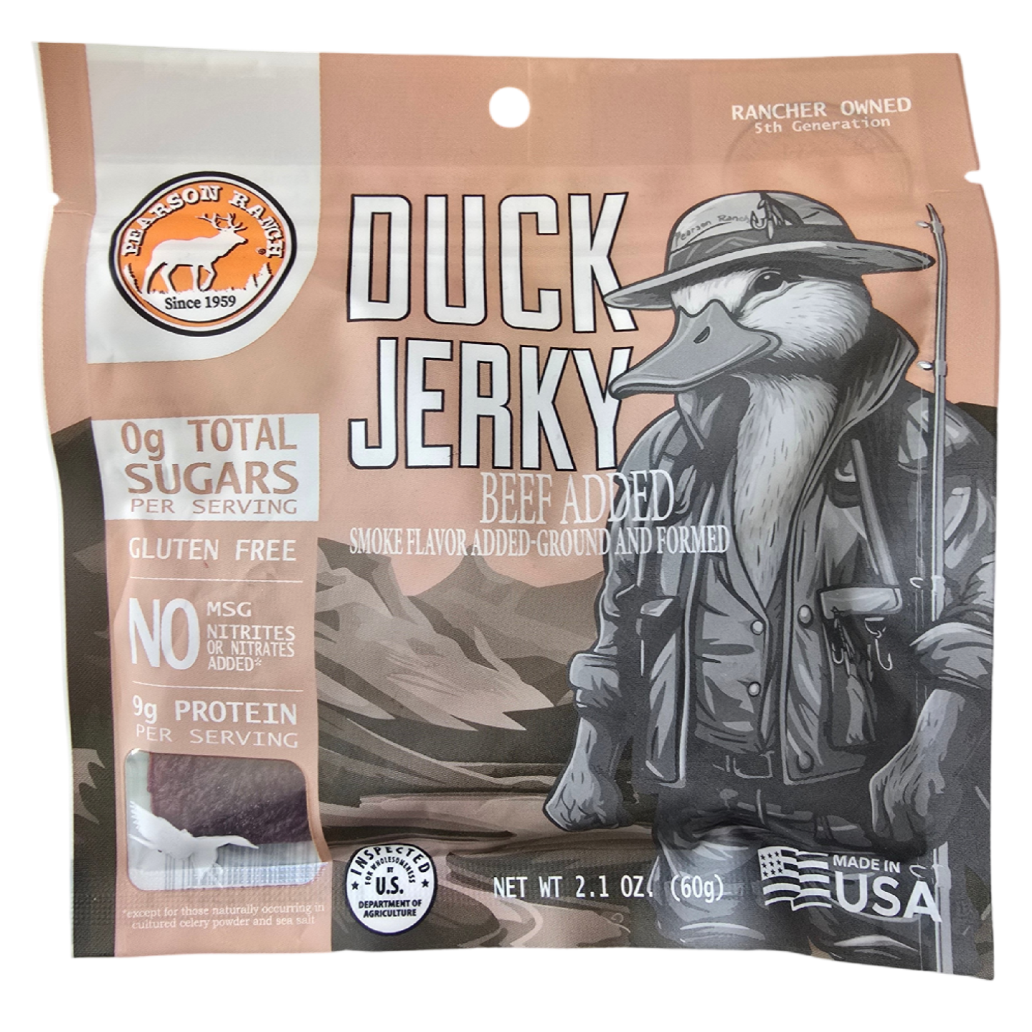 Pearson Ranch Elk & Bison Jerky - Duck Jerky