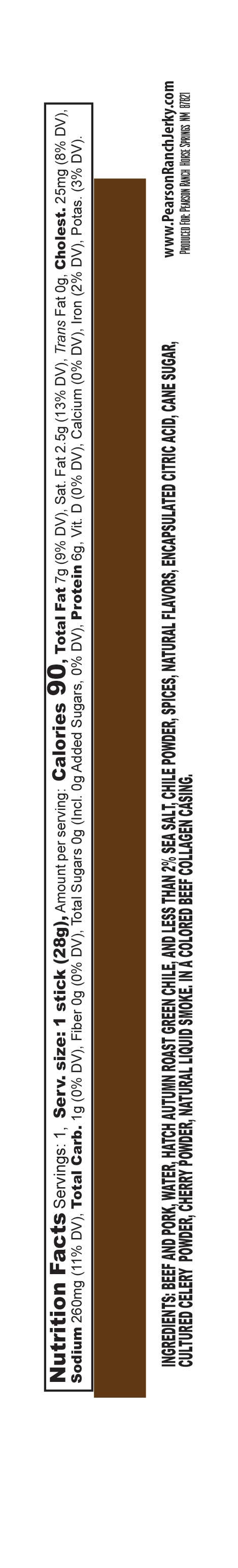 Pearson Ranch Elk & Bison Jerky - 24 Count Caddy - Autumn Blend Chile Beef & Pork Snack Sticks