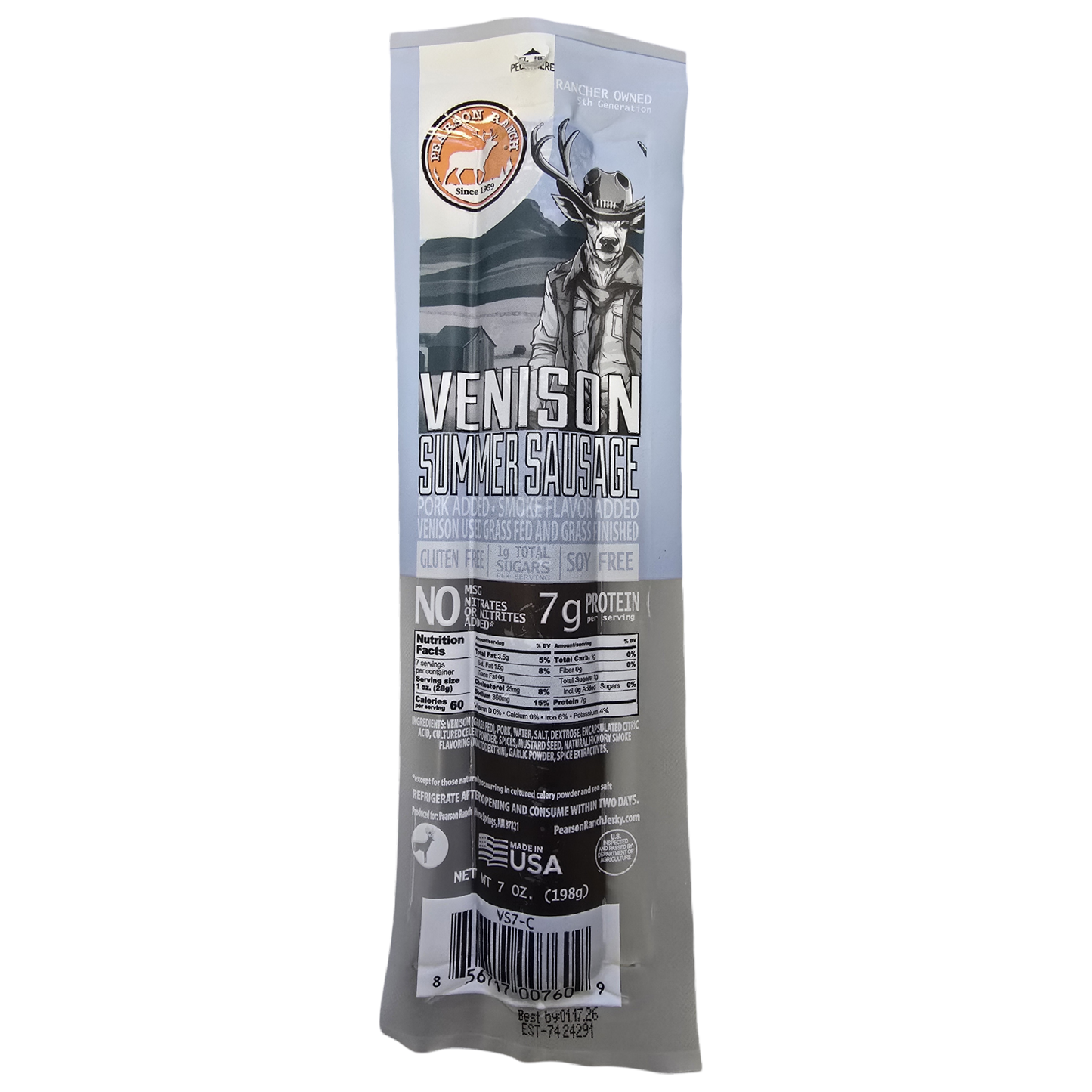 Pearson Ranch Elk & Bison Jerky - Venison Summer Sausage