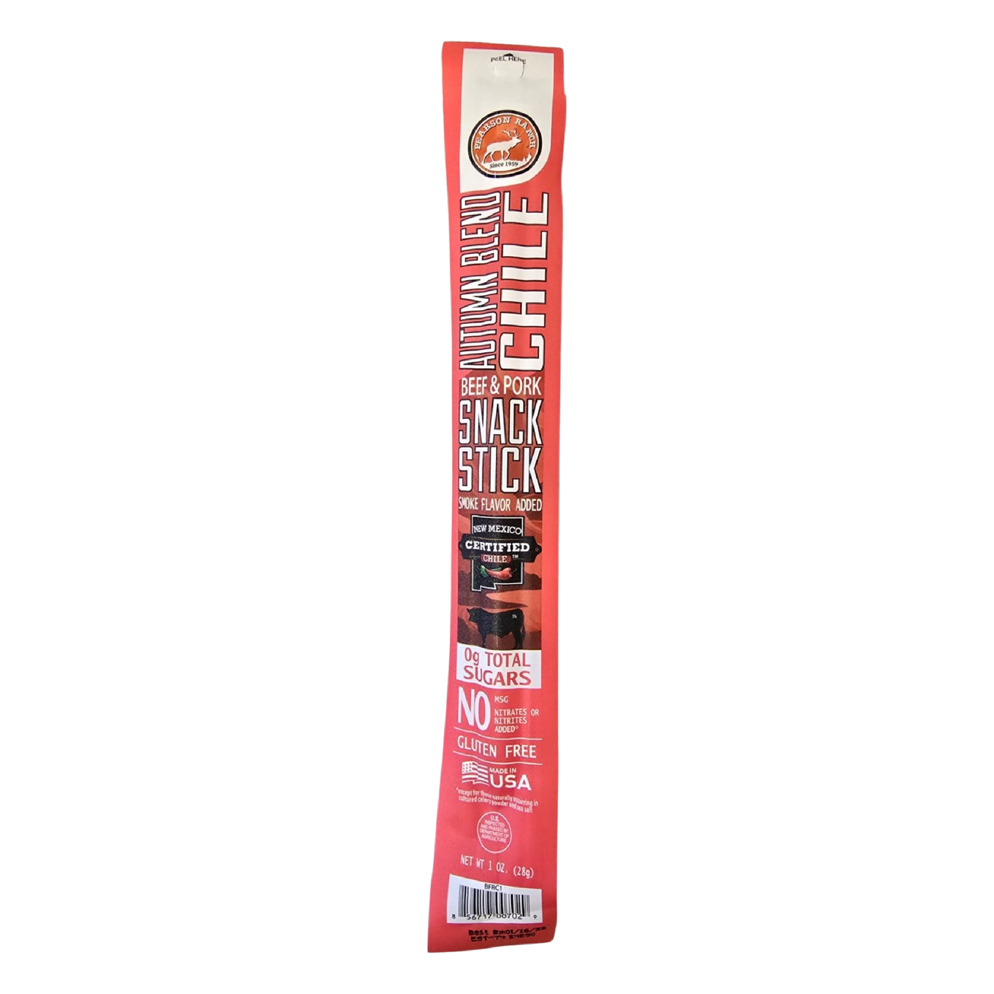 Pearson Ranch Elk & Bison Jerky - 24 Count Caddy - Autumn Blend Chile Beef & Pork Snack Sticks