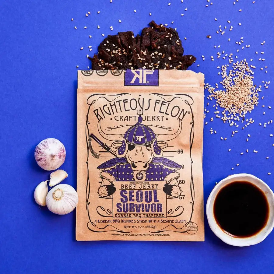 Righteous Felon Craft Jerky - Seoul Survivor Korean BBQ Beef Jerky