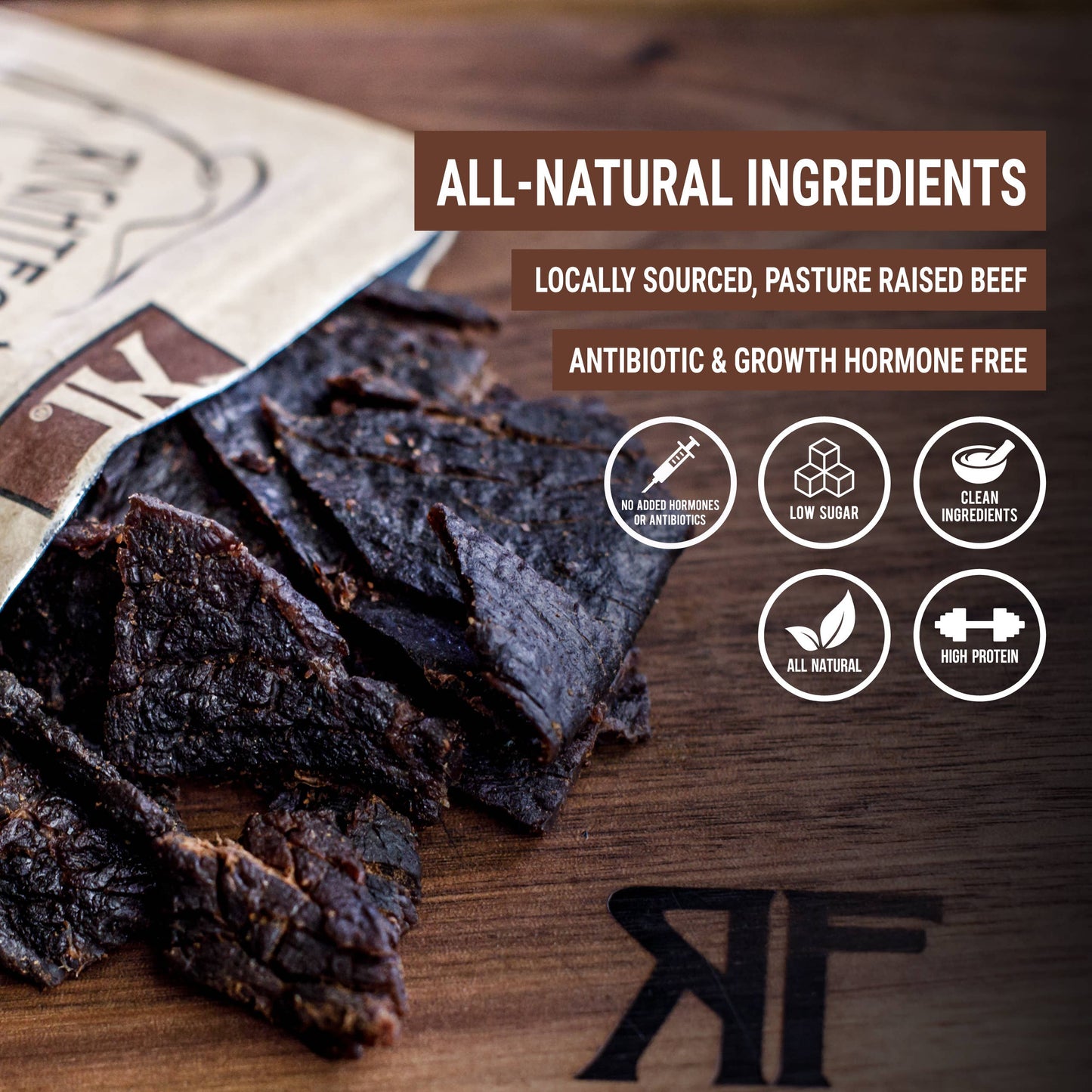 Righteous Felon Craft Jerky - Bourbon Franklin Beef Jerky 2oz