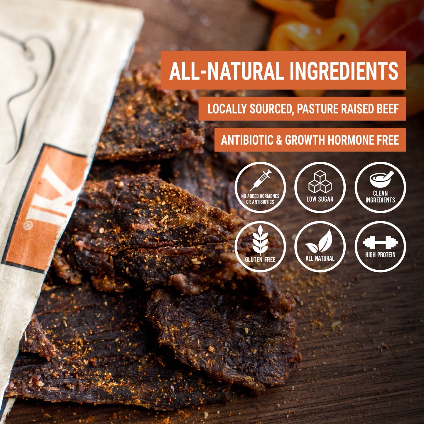 Righteous Felon Craft Jerky - Habanero Escobar Beef Jerky 2oz