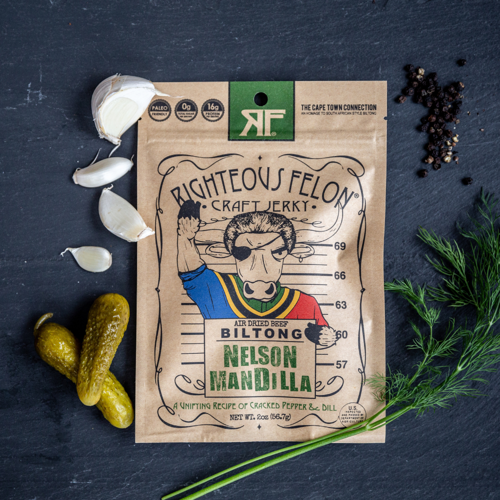 Righteous Felon Craft Jerky - Nelson Mandilla Biltong 2oz