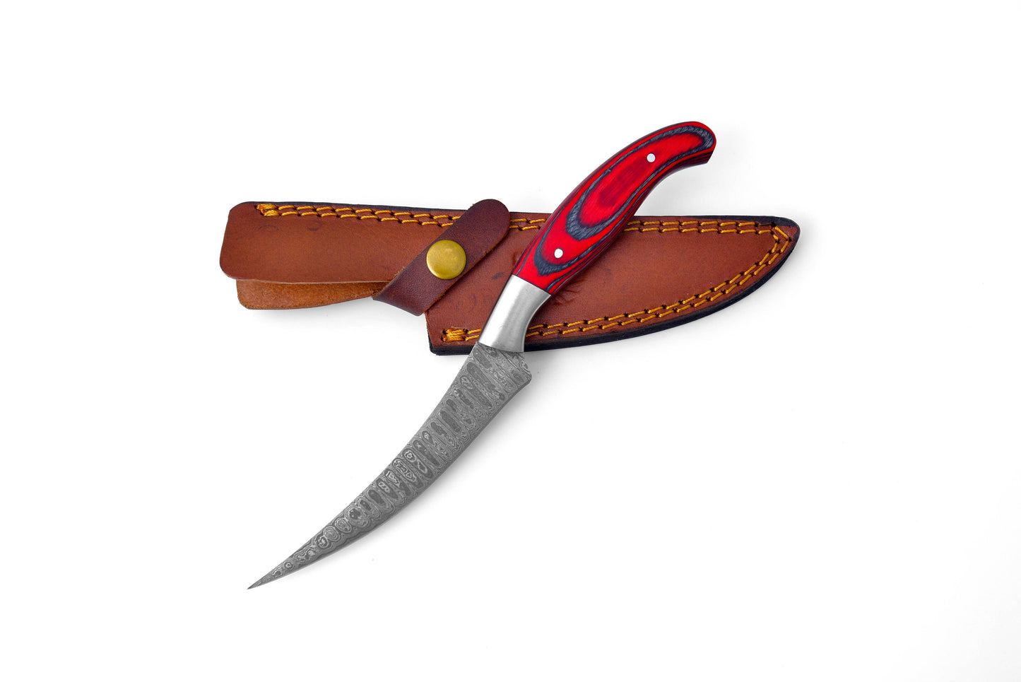 Titan International - Damascus Compact Fillet Knife  TK-205