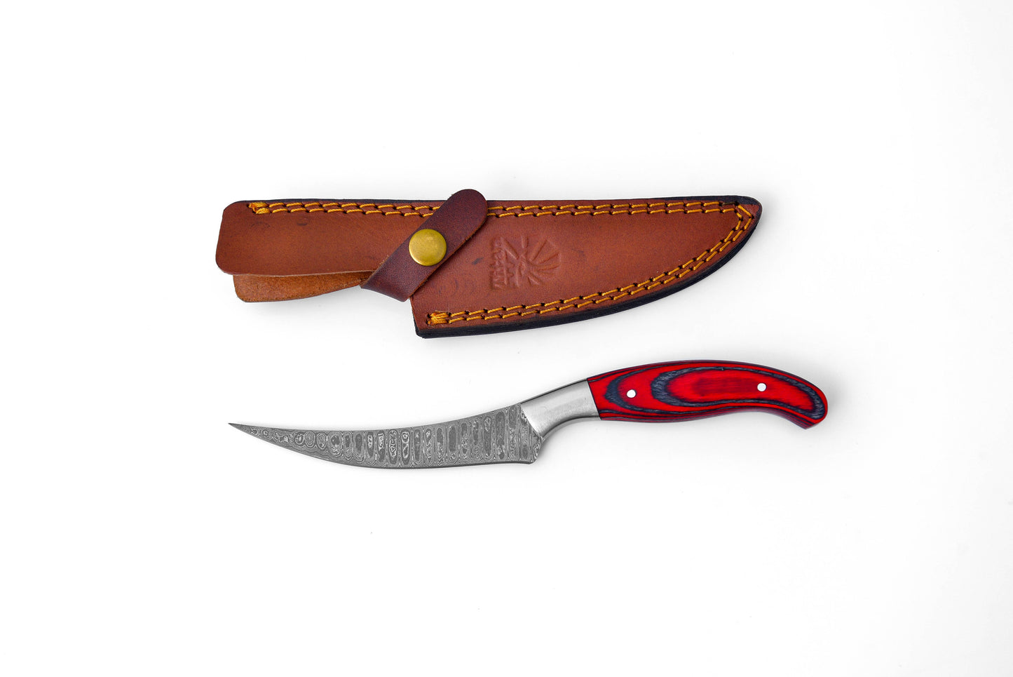 Titan International - Damascus Compact Fillet Knife  TK-205