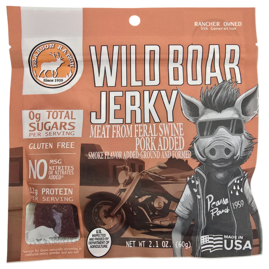 Pearson Ranch Elk & Bison Jerky - Wild Boar Jerky