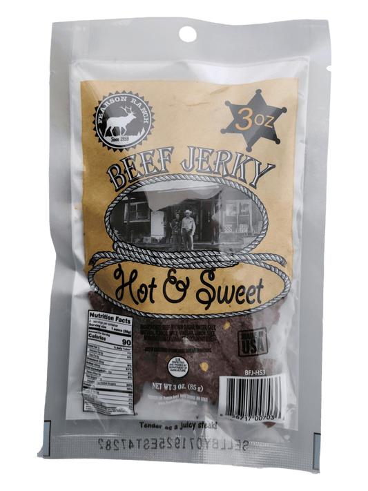 Pearson Ranch Elk & Bison Jerky - Beef Jerky - Hot & Sweet
