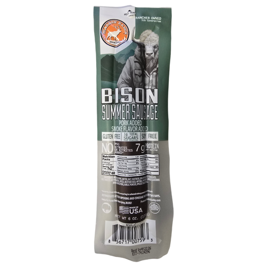 Pearson Ranch Elk & Bison Jerky - Bison Summer Sausage